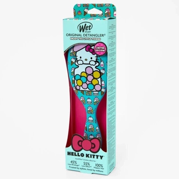 Hello Kitty Other - Wet Brush Hello Kitty Detangler Hair Brush Blue Bubble Gum NWT Limited Edition